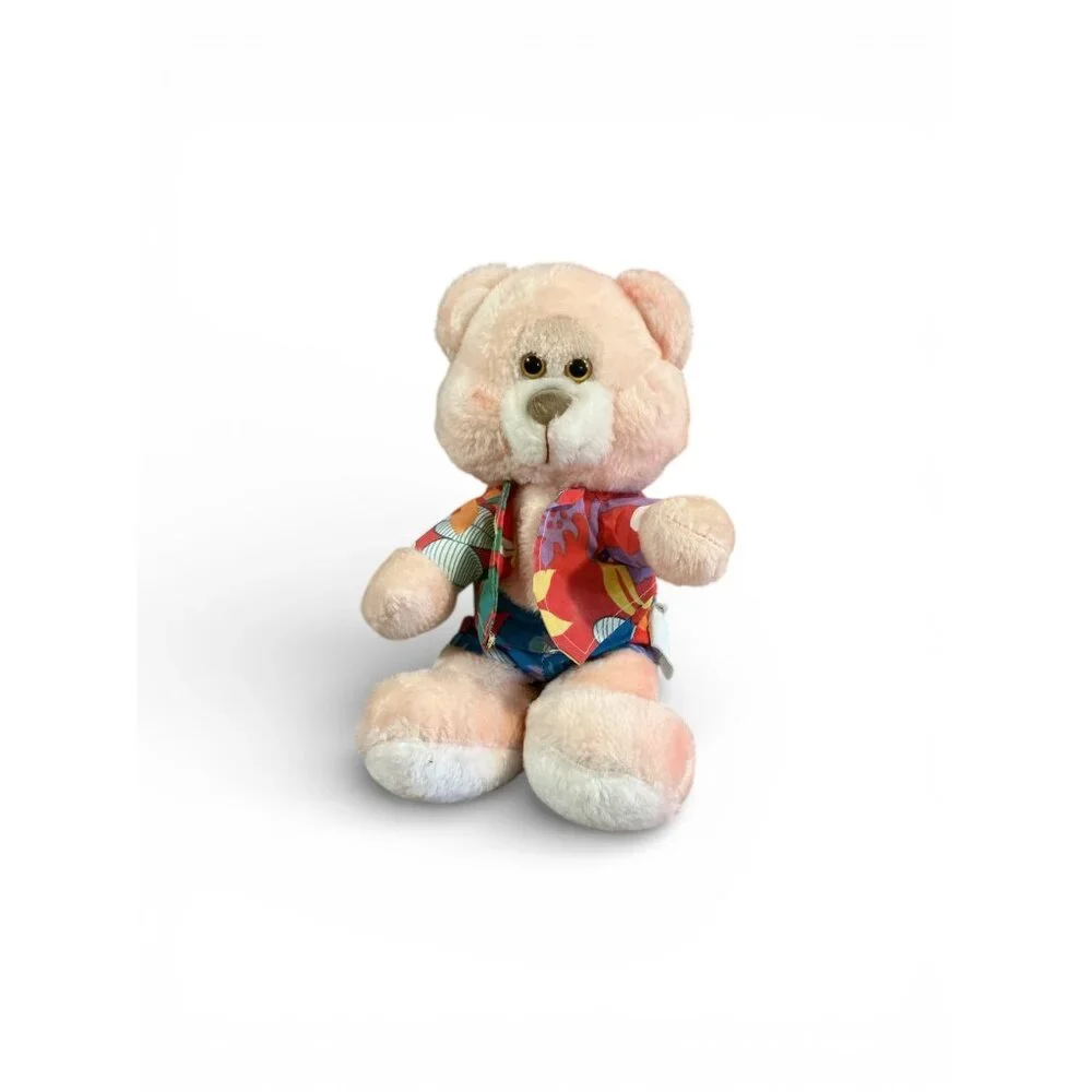Vintage 1990s Dan Brechner Hawaiian Shirt Teddy Bear Plush Toy‎ 16